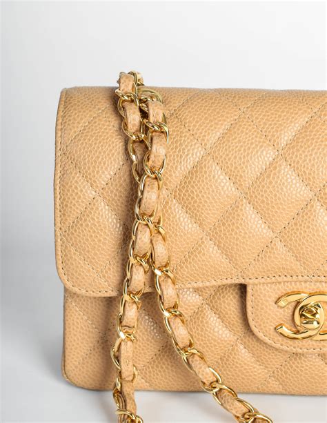 vintage chanel beige bag